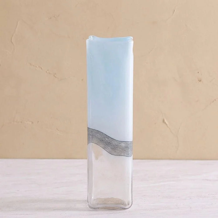 Mirabella Glass Vase 15.5X8.5X31 cm -Blue