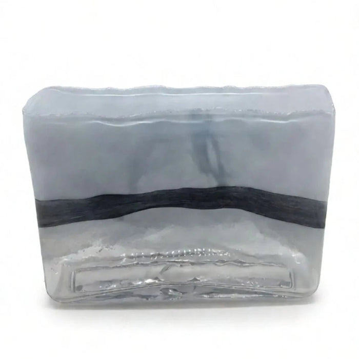 Mirabella Glass Vase 25X9.5X17.5 cm -Blue