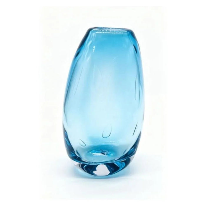 Mirabella Glass Vase 14X9.5X30 cm -Blue