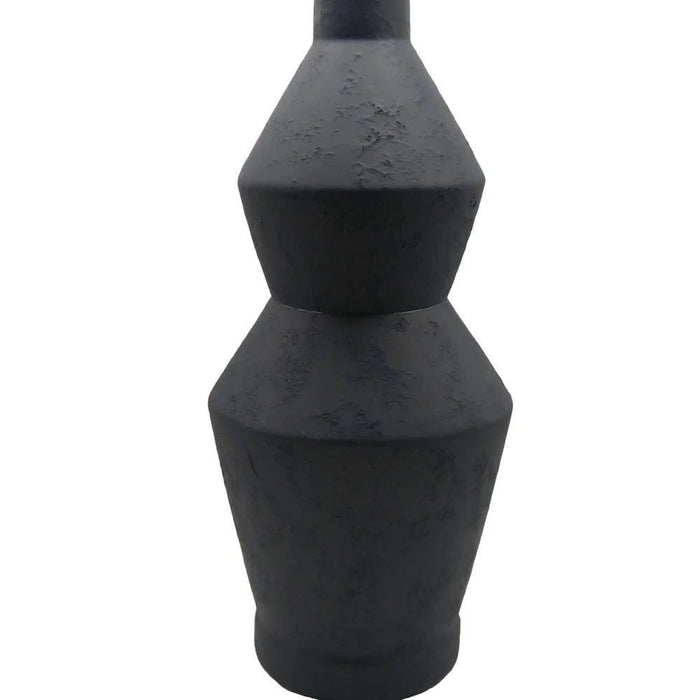 Mirabella Ceramic Vase 13X13X29.2 cm -Black