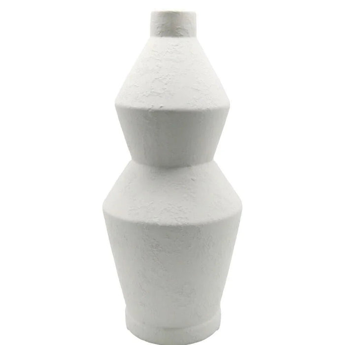 Mirabella Ceramic Vase 16X16X35.5 cm -Wite