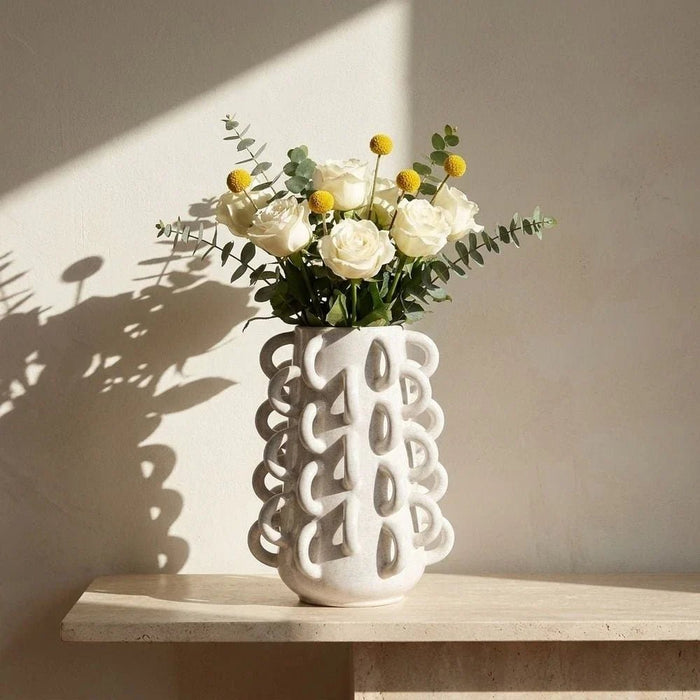 Cerelia Loop Vase 23.3X23.3X31.5Cm -White