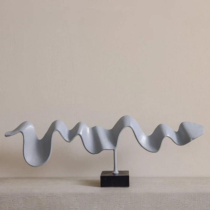 Stark Metal Leaf Sculpture 37X8X36Cm