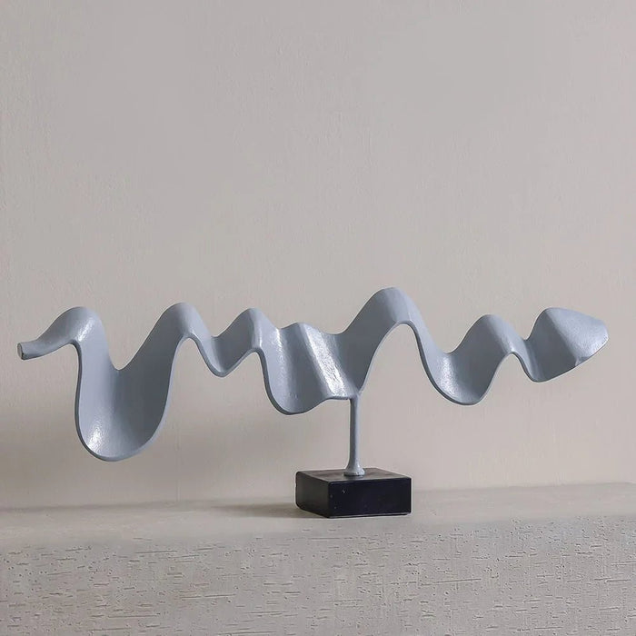 Stark Metal Leaf Sculpture 37X8X36Cm