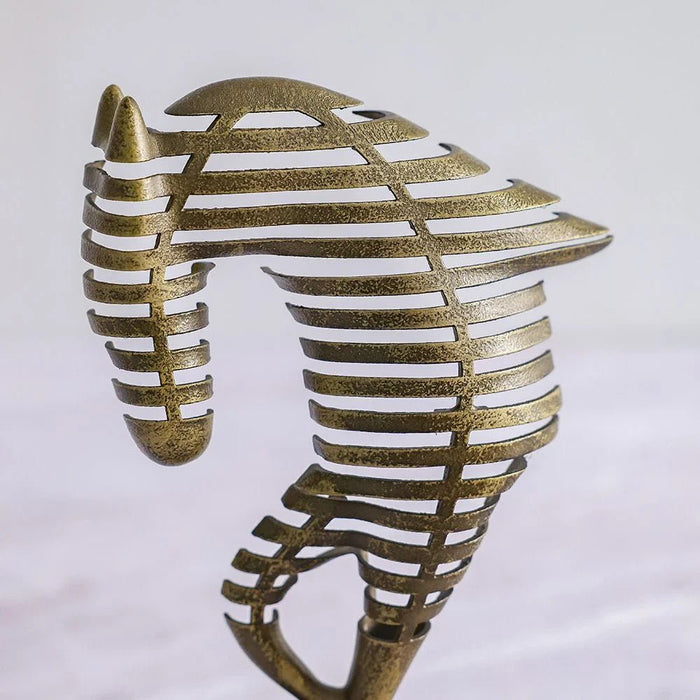 Mirabella Horse Table Decor 14X6X28 cm -Gold