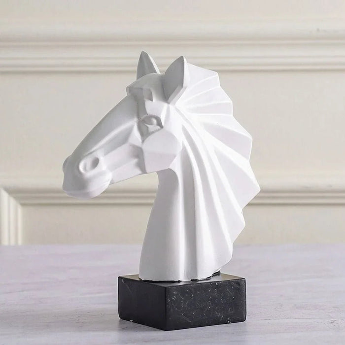 Mirabella Horse Sculpture Decor 21.5X21.5X23 cm -White