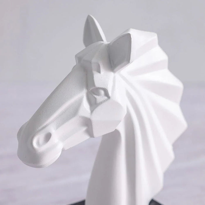 Mirabella Horse Sculpture Decor 21.5X21.5X23 cm -White