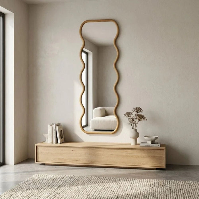 Zenora Wood Wall Mirror 60X170X2.7Cm Oak
