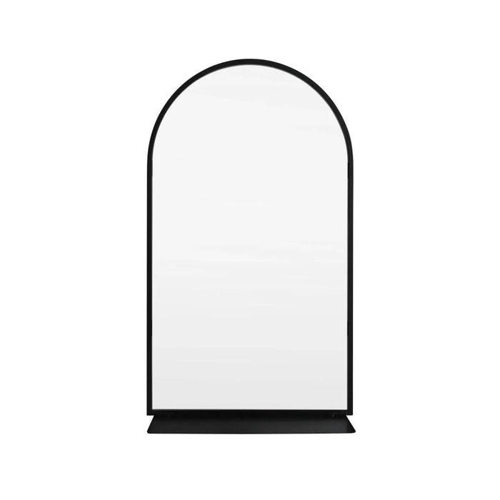 Zenora Metal Wall Mirror With Shelf 72X42.2X2Cm Black