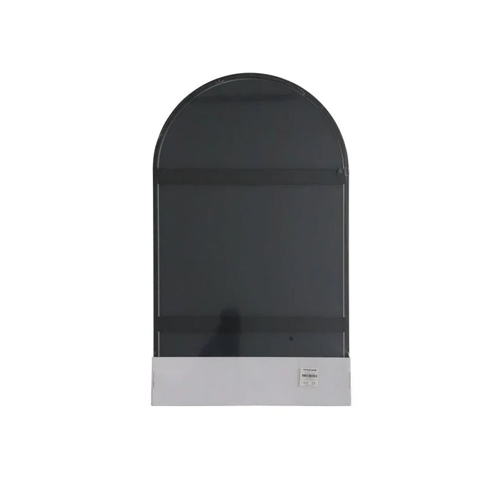 Zenora Metal Wall Mirror With Shelf 72X42.2X2Cm Black