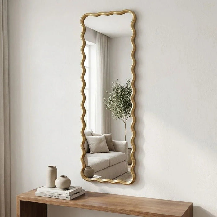 Zenora Wave Mirror 133_2.5_40Cm Gold