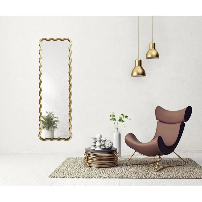 Zenora Wave Mirror 133_2.5_40Cm Gold