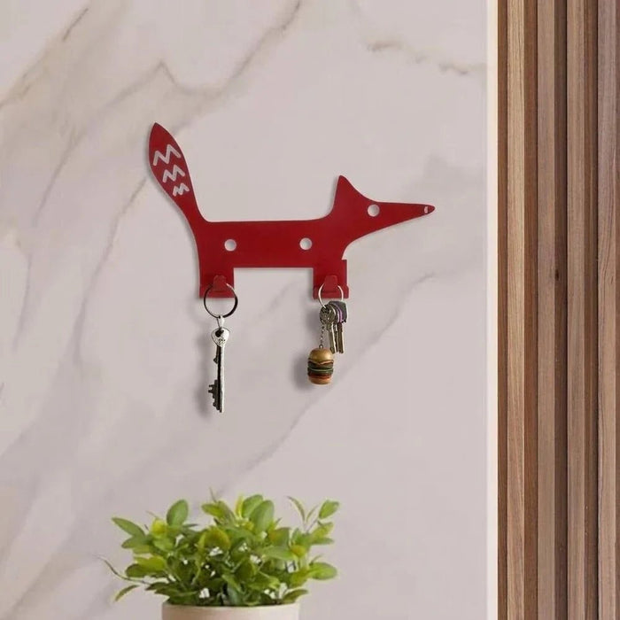 Meow Metal Fox Wall Hook 25x2x15.5Cm