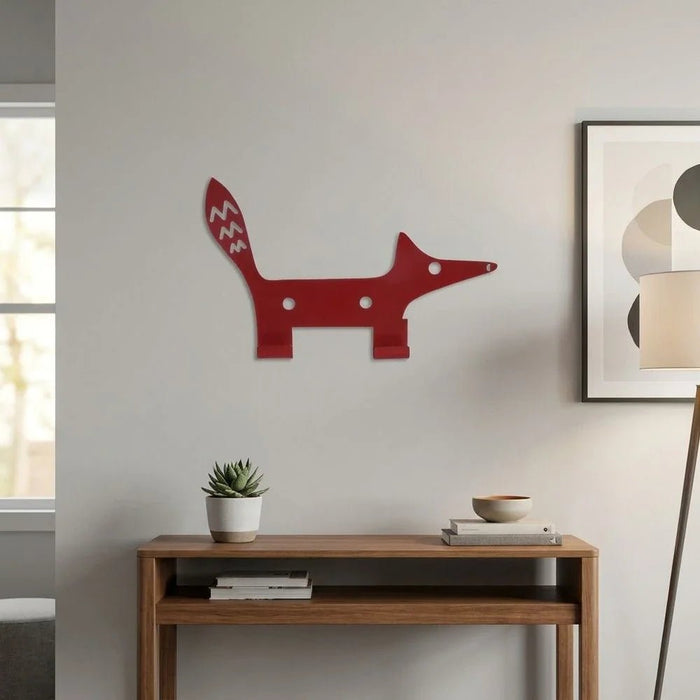 Meow Metal Fox Wall Hook 25x2x15.5Cm