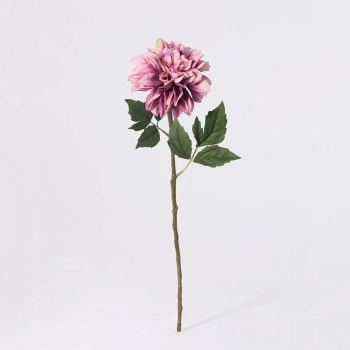 Fernza Dahlia Single Branch Purple H58Cm