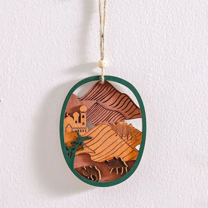 Afreen Wood Desert Oasis Hanging D_x008e_cor-9.3X0.7X12Cm