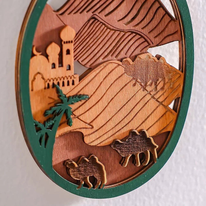 Afreen Wood Desert Oasis Hanging D_x008e_cor-9.3X0.7X12Cm