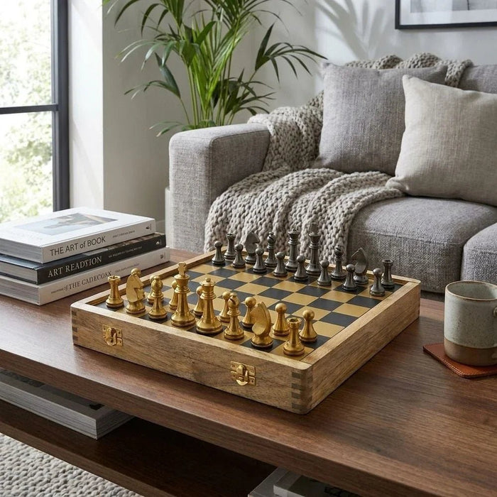 Royalus Aluminium Chess Set 33X33Cm