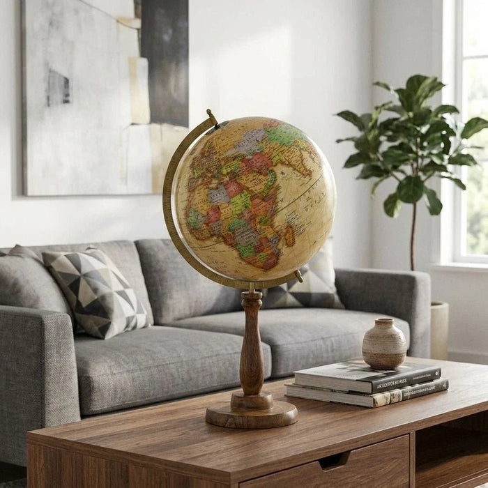 Royalus Globe With Wooden Base 62Hcm