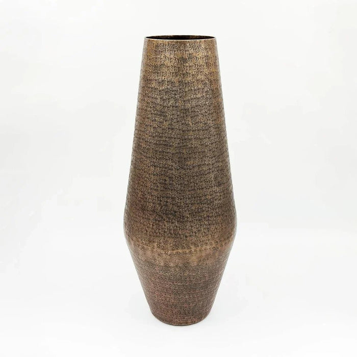 Suhour Vase Lrg Antique Gold 17X17X42Cm