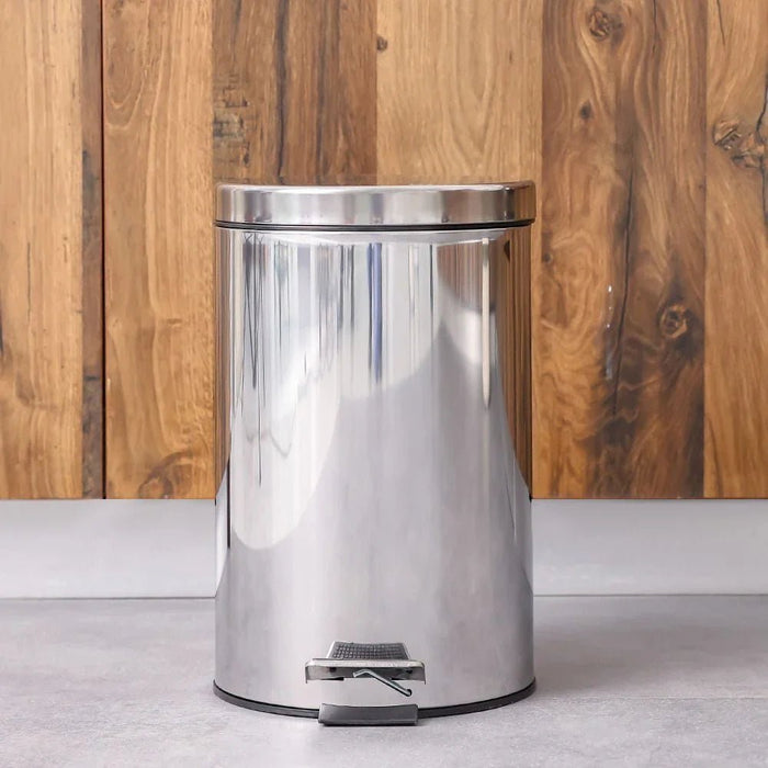 Falcon 12L Stainelss Steel Dustbin 25X39Cm
