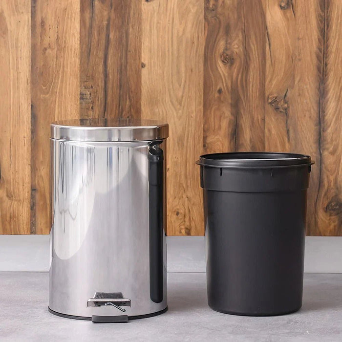 Falcon 12L Stainelss Steel Dustbin 25X39Cm