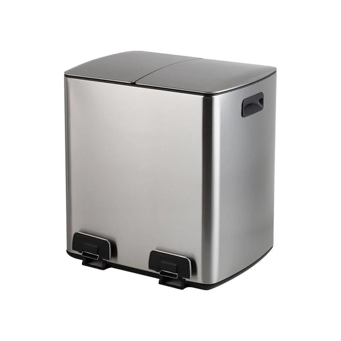 Falcon SS 40 (20 + 20L) Soft Close Recycle Bin With Finger Proof Varnish Matte 47 X 34.5X 48 Cm