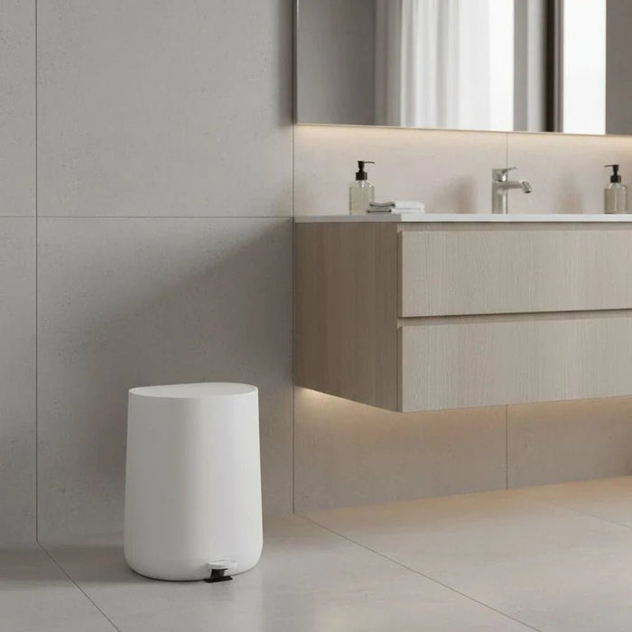 Falcon PP Dustbin W.Inner Bucket Beige 30Liter 41X41X54Cm