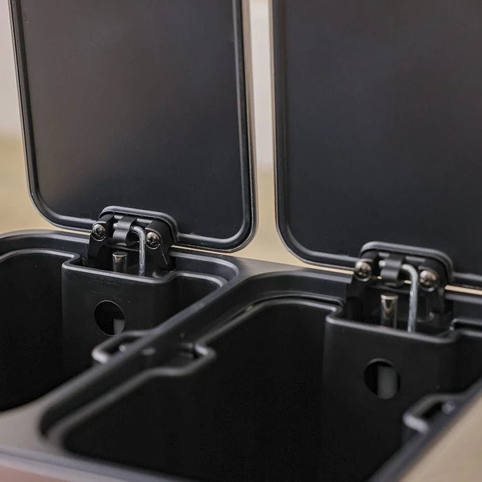 Orchid SS 10L Rect Dual Bin With Soft Close