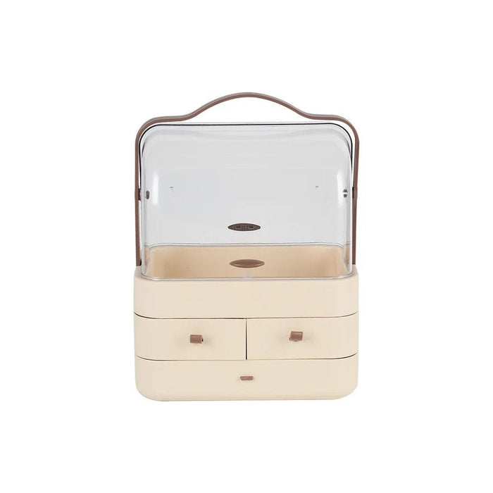 Velora Large Dressing Box With Drawer 26.5 X 18.2 X 34.5 Cm White & Brown