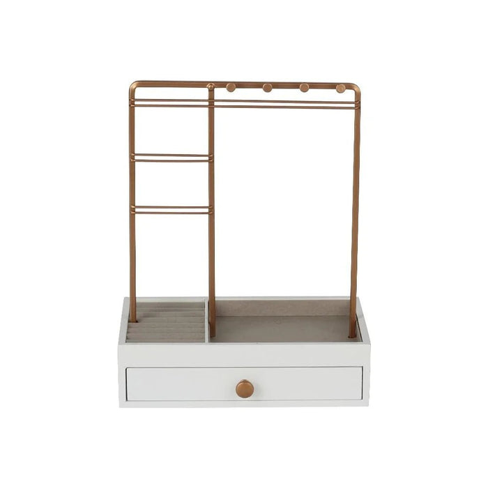 Velora Jewelry Organizer With Drawer 21 X 12.5 X 26 Cm White
