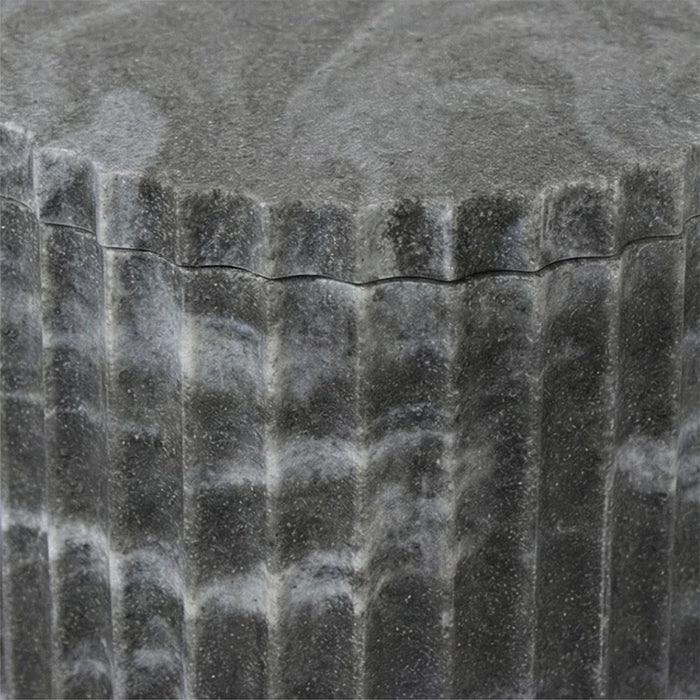 Velora Resin Cotton Jar 10.8 X 8Cm Grey