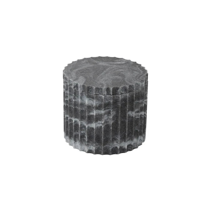 Velora Resin Cotton Jar 10.8 X 8Cm Grey
