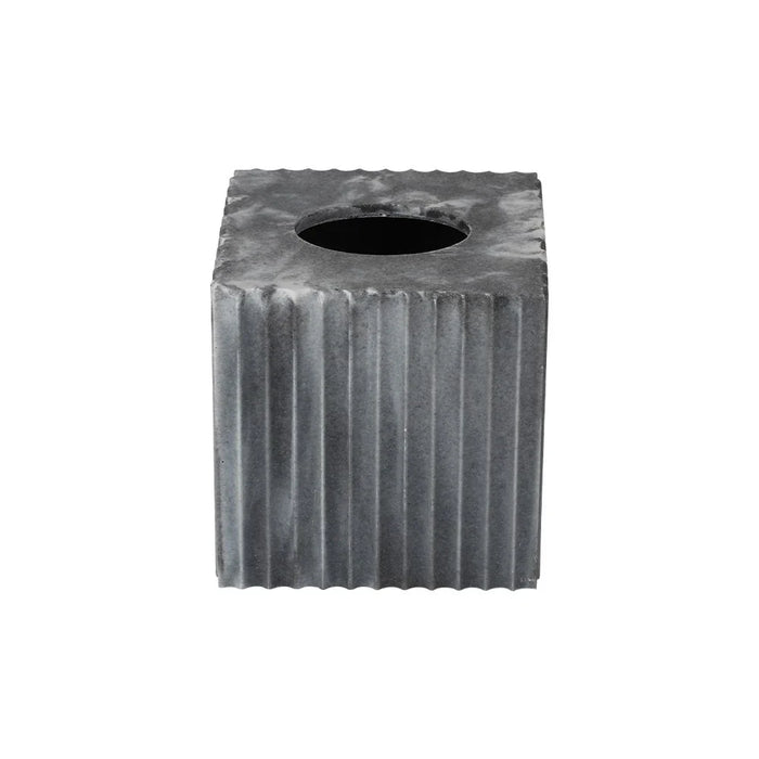 Velora Resin Square Shape Tissue Box 15 X 15 X15 Cm Grey