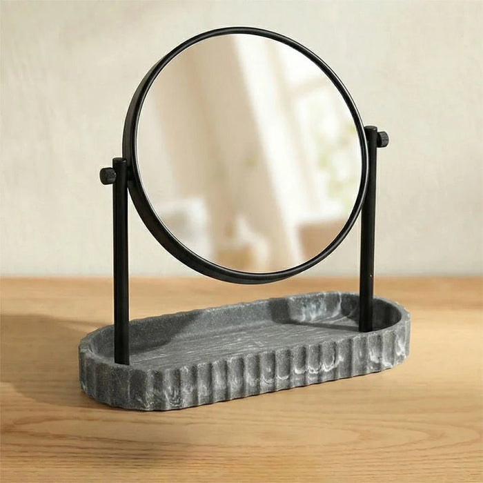 Velora Mirror With Resin Tray 23 X 8.2 X 23Cm Grey