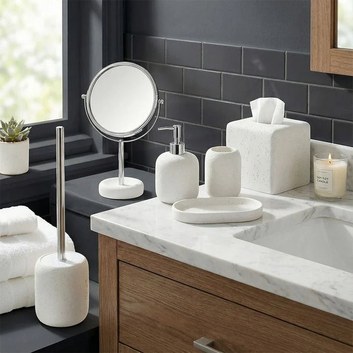 Velora Marble Tissue Box 14X14X14Cm White