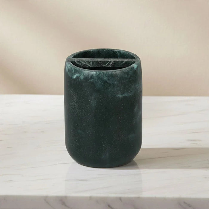 Velora Resin Toothbrush Holder 7.5 X 10 Cm Dark Green