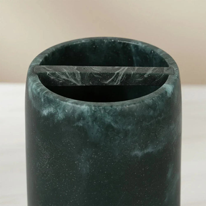Velora Resin Toothbrush Holder 7.5 X 10 Cm Dark Green