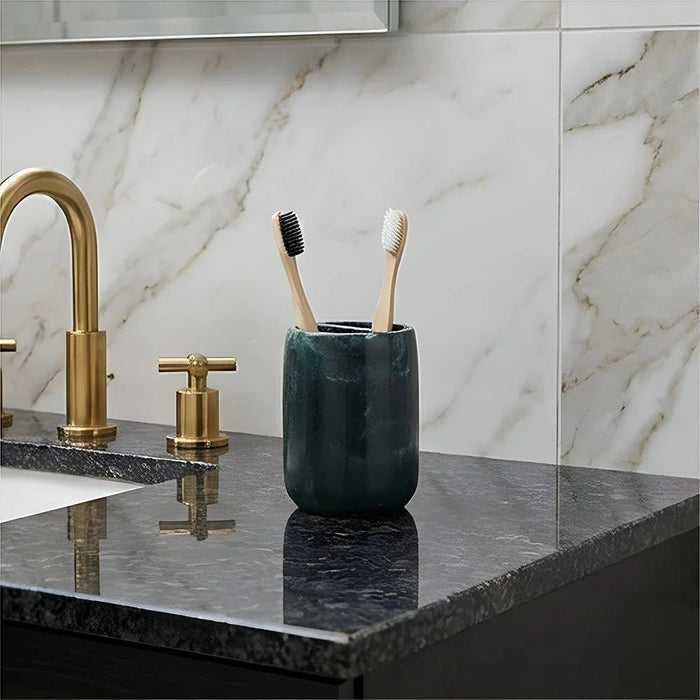 Velora Resin Toothbrush Holder 7.5 X 10 Cm Dark Green