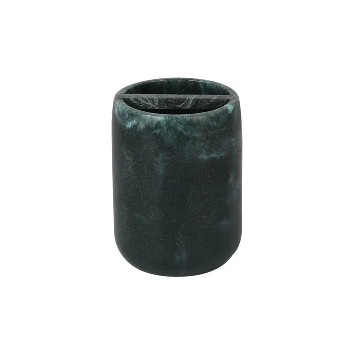 Velora Resin Toothbrush Holder 7.5 X 10 Cm Dark Green