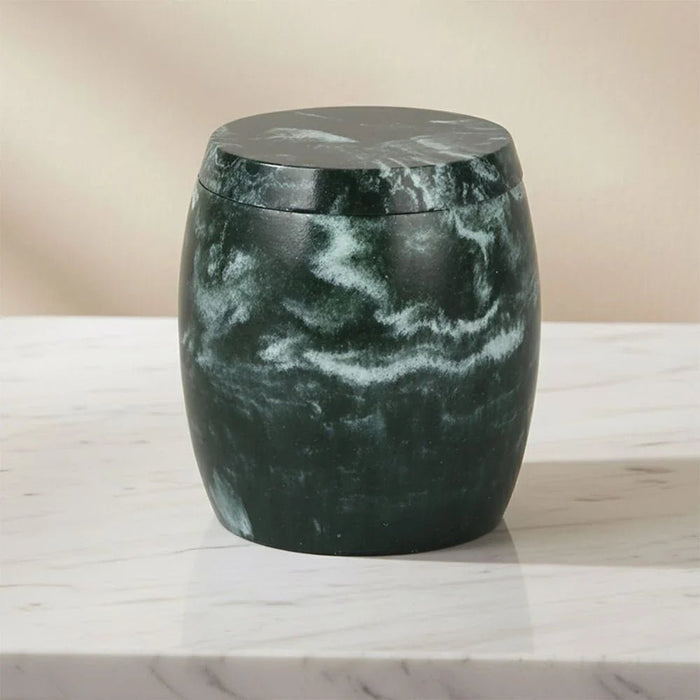 Velora Resin Cotton Jar 10.8 X 8Cm Dark Green