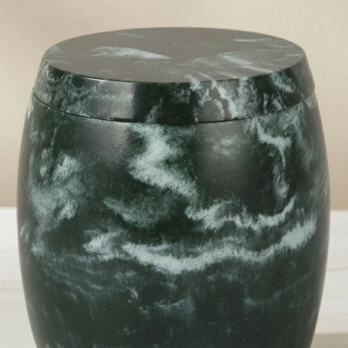 Velora Resin Cotton Jar 10.8 X 8Cm Dark Green