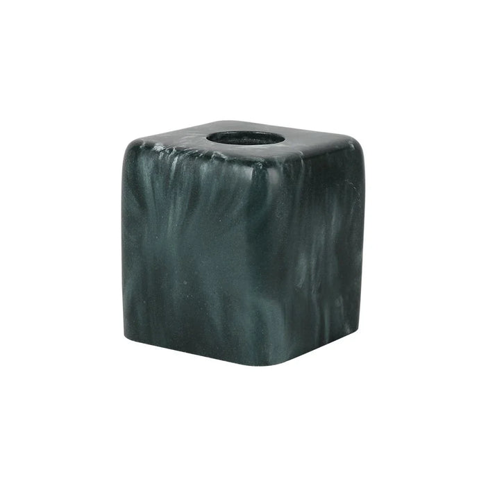 Velora Resin Square Shape Tissue Box 15 X 15 X15 Cm Dark Green