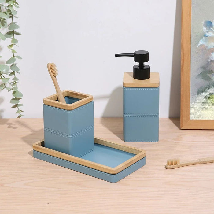 Velora Bath Set 7.2 X 7.2 X 12.5/17.5 Cm Pastel Blue