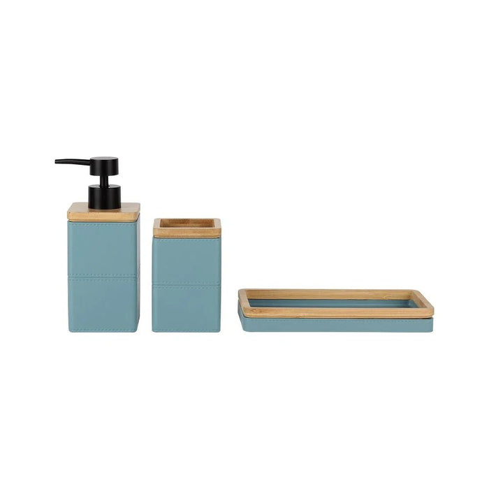 Velora Bath Set 7.2 X 7.2 X 12.5/17.5 Cm Pastel Blue