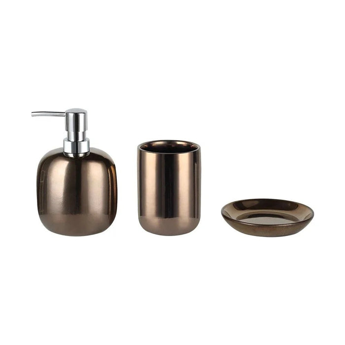 Velora Bath Set 10 X 10 X 16 Cm Copper