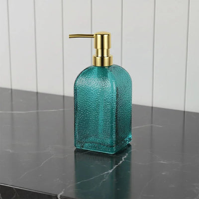 Velora Glass Lotion Dispenser 7.3 X 7.3 X 18.9 Cm Turquoise