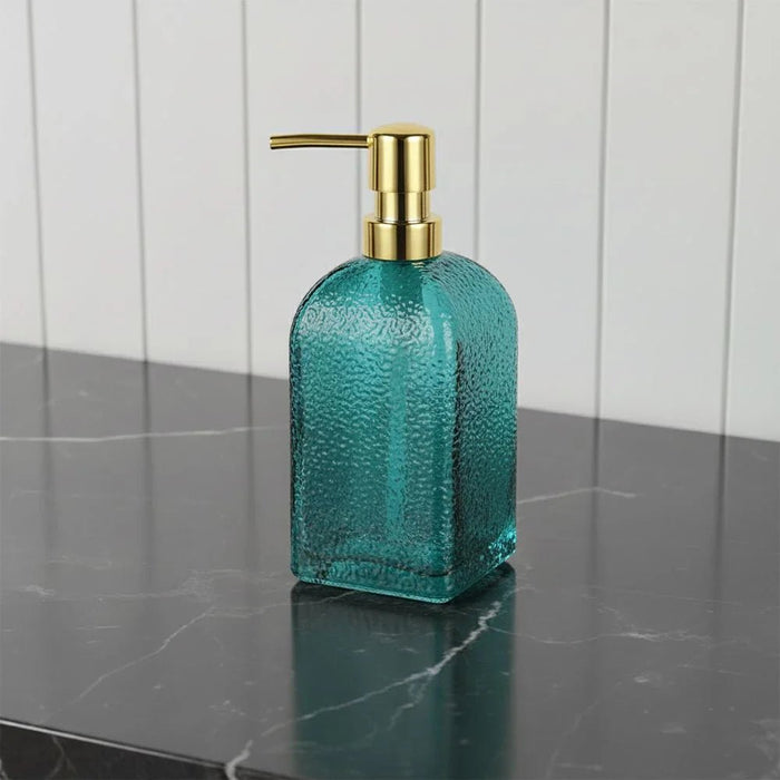 Velora Glass Lotion Dispenser 7.3 X 7.3 X 18.9 Cm Turquoise
