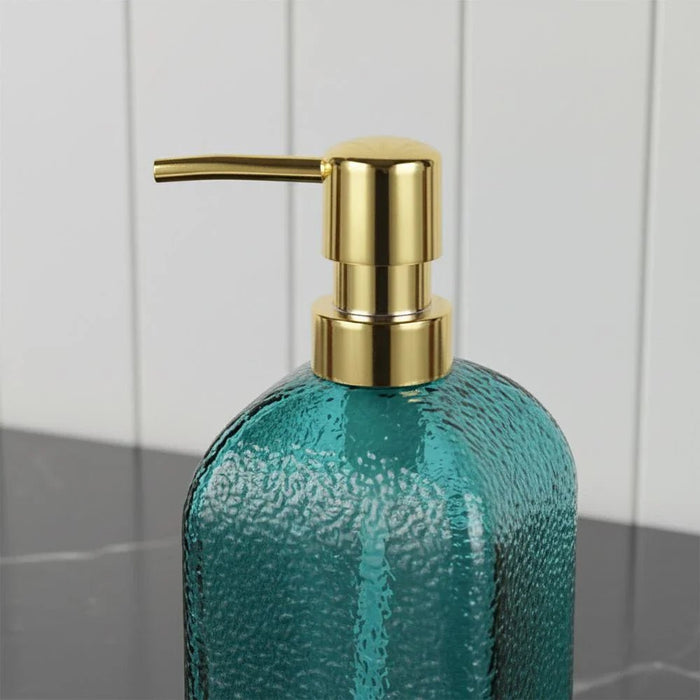 Velora Glass Lotion Dispenser 7.3 X 7.3 X 18.9 Cm Turquoise