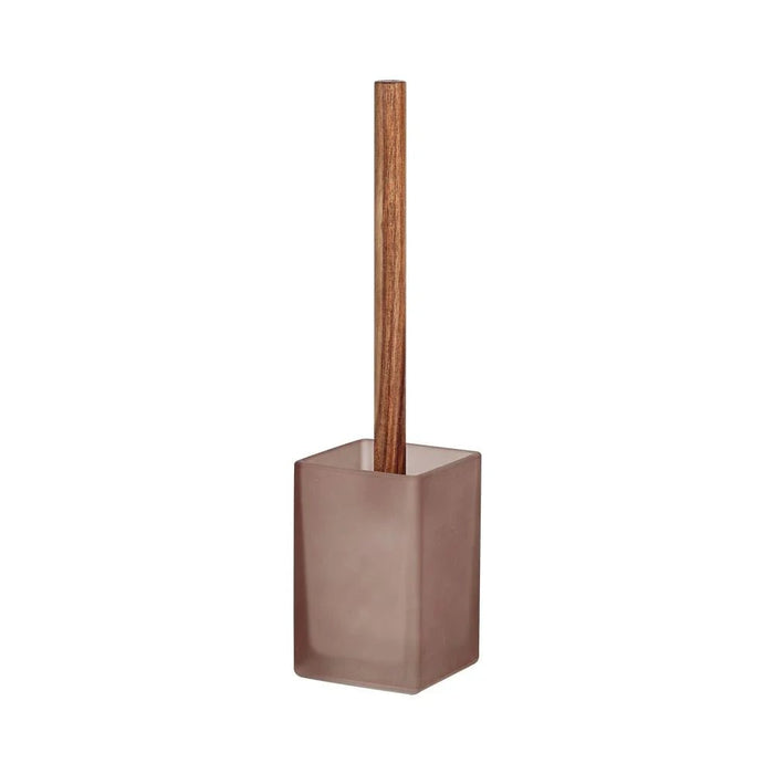 Velora Glass Toilet Brush 9.1 X 9.1 X 38 Cm Mocha Brown